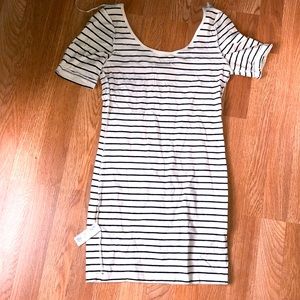 Forever 21 striped bodycon dress